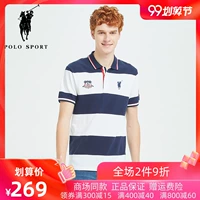 Áo thun thể thao nam tay ngắn cotton áo thun cotton sọc áo polo phiên bản Hàn Quốc của xu hướng áo sơ mi nam - Polo áo polo đen