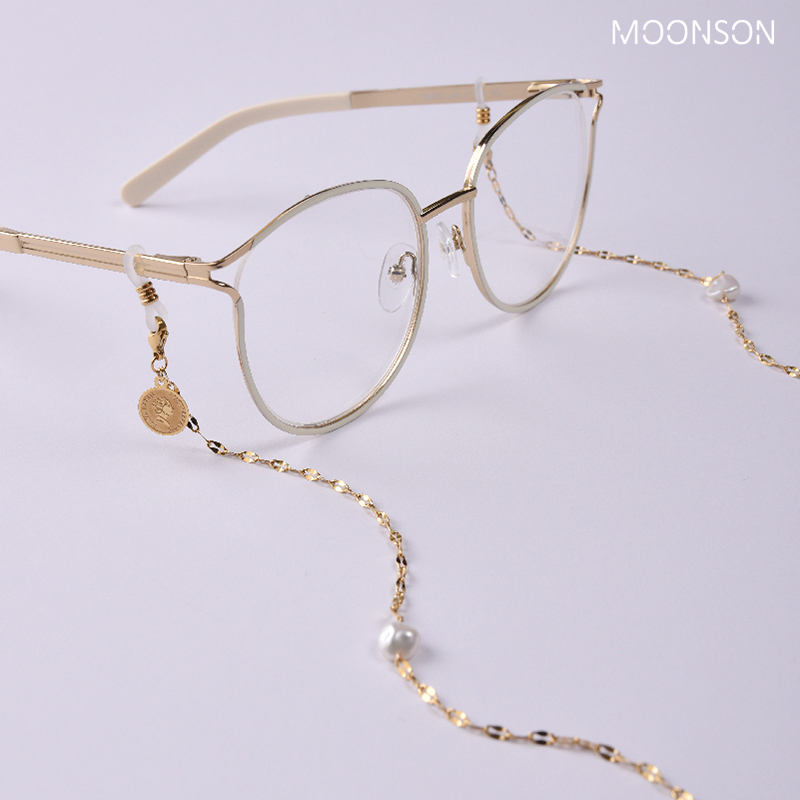 复古巴洛克珍珠女皇眼镜链