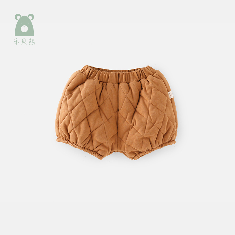 女童裤子春秋款夹棉保暖纯棉裤