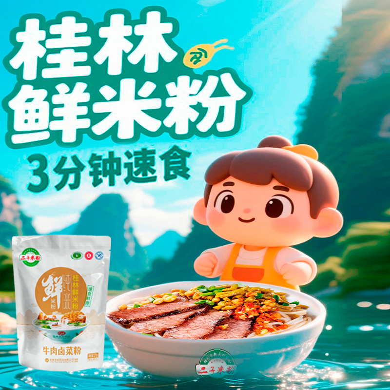 桂林米粉礼盒装正宗牛肉卤菜
