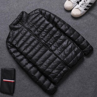 立领连帽羽绒棉服男秋冬轻薄中青年特价断码品牌处理短款大码