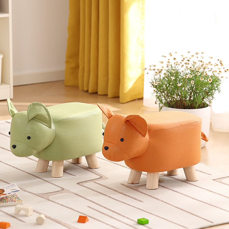 小凳子家用板凳客厅轻奢高级感出租房用门口换鞋凳矮凳儿童动物凳