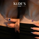 KUDE S库迪家1.9大克拉豪华项链培育蓝粉宝石锁骨链珠宝颈饰吊坠
