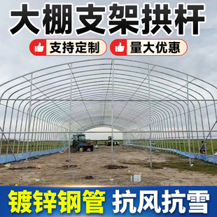 养殖蔬菜棚阳光房钢管拱棚全套大棚种植温室支架骨架家用拱杆薄膜