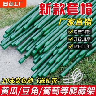 爬藤架花架葡萄豆角黄瓜架子包塑钢管植物种菜搭架园艺支撑杆窗台