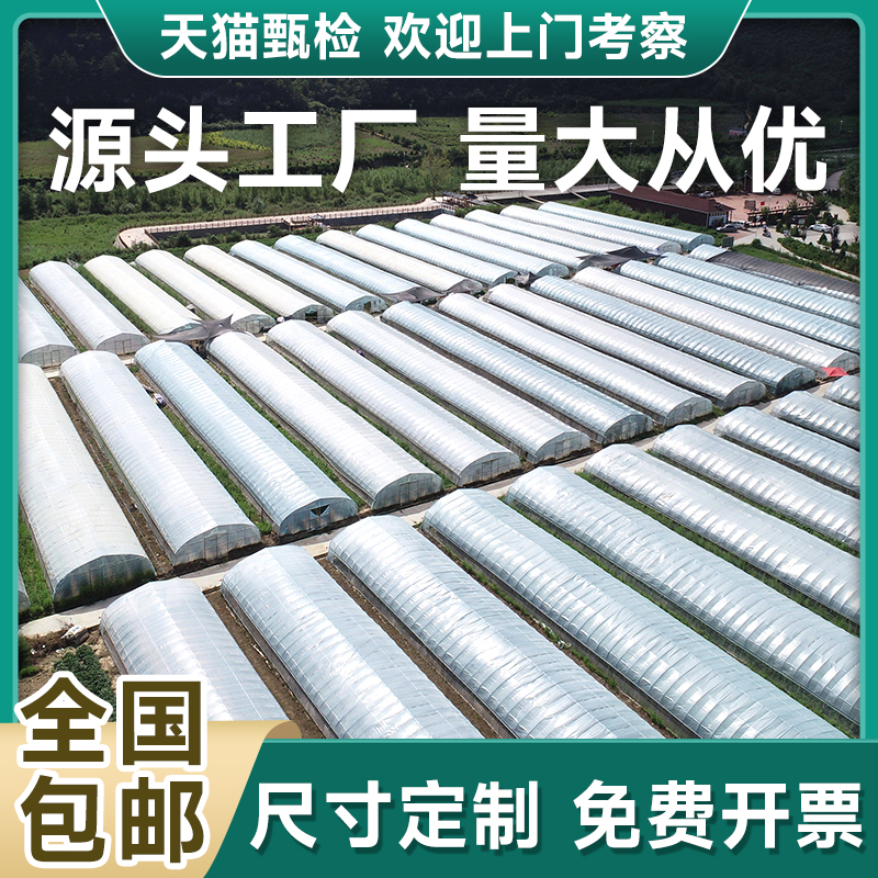大棚钢管棚蔬菜骨架定制管全套大棚温室连栋养殖拱杆支架椭圆连体