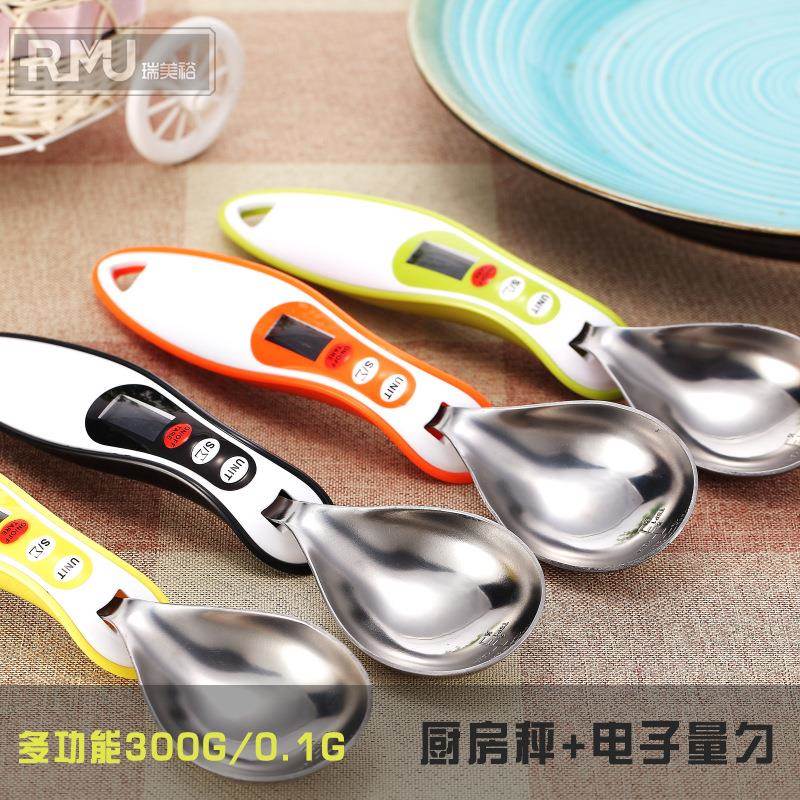 高档厂直销产品瑞美裕电子厨房烘焙秤不锈钢量勺称30ml勺子秤BZ创