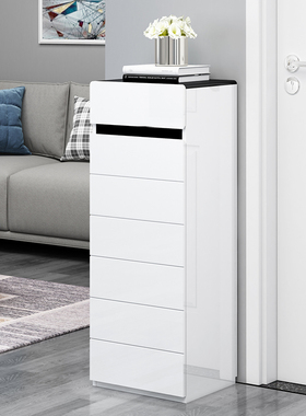 小鞋柜迷你单门4050烤漆白电梯口小号户型窄高家用进门口储物鞋柜