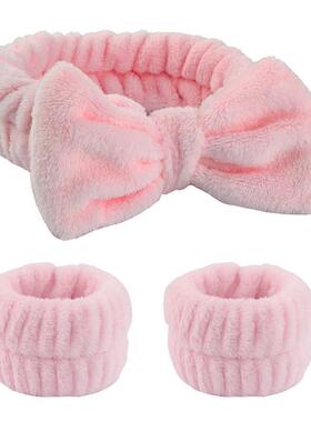 Wash Face Wristband Set Headbands Spa Bathroom Accessories S
