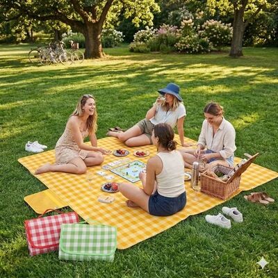 Thick Waterproof Picnic Mat Moisture Proof Ground Blanket fo