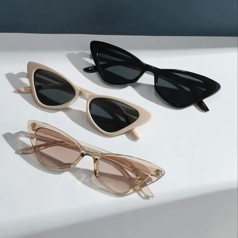 3 Pairs Per Set Small Cat Eye Sunglasses Women Cute Skinny C