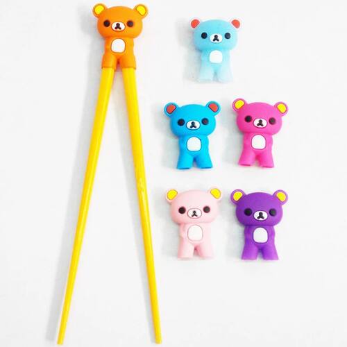 1pc Cute Bear Kids Chopsticks Toddler Training Chopsticks fo