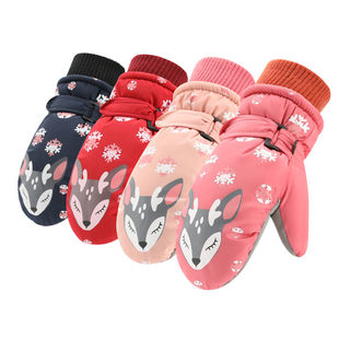 Kids Winter Warm Gloves Windproof For Children Boys Girls Sk