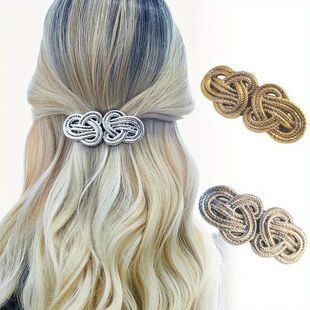 1 Piece of Vintage Knot Design Hair Clip, Suitable All Seaso
