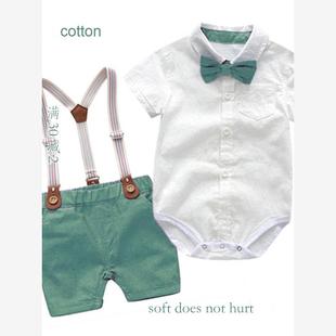 Baby Boy Clothes Summer Gentleman Birthday Suits Newborn Par