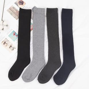 Winter Men's Knee Long Socks Harajuku Wool Keep Warm Longer