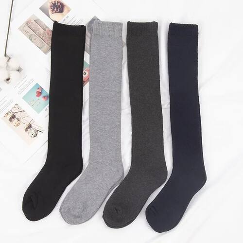 Winter Men's Knee Long Socks Harajuku Wool Keep Warm Longer