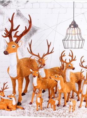 Christmas deer simulation elk tabletop with a deer ornament