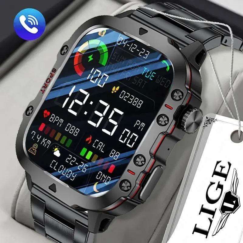 New Smart Watch 1.96 Inch Screen 420 MAh Bluetooth Call Voic