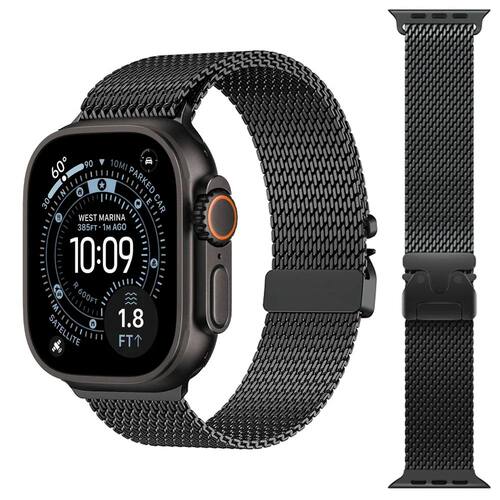 Titanium Milanese Loop for Apple watch Ultra 3 Band 49mm 46m
