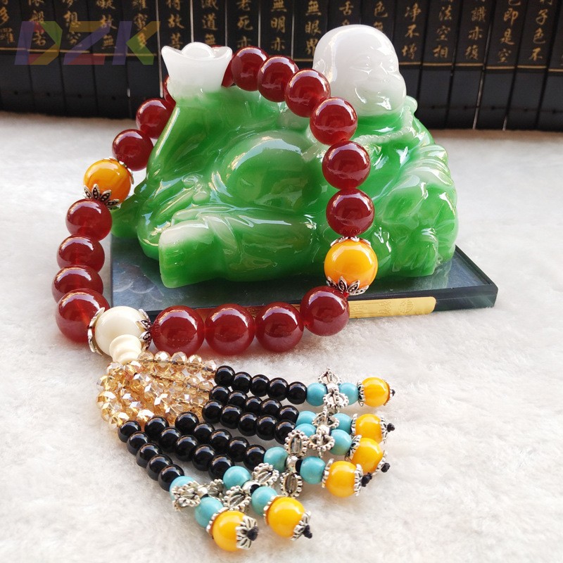 汽车档位珠 仿玛瑙车挂 16mm红仿玛瑙挂饰 佛珠念珠 厂家直销高m1