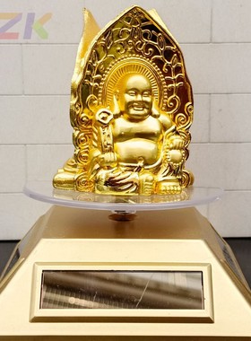 太阳能底合金三面佛像汽车摆件高端厂家直销高端淘宝代发抖音代m6