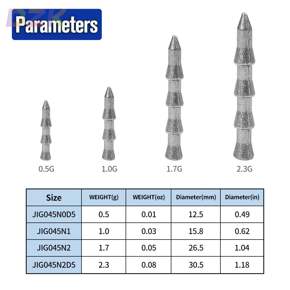 塔型铅坠路亚软饵专用插铅配重 根钓倒钓德州钓组 软虫鲈鱼饵配m7