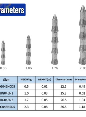 塔型铅坠路亚软饵专用插铅配重 根钓倒钓德州钓组 软虫鲈鱼饵配m7