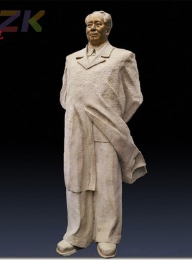 厂家直销毛主席铜像定制大型真人铜像 风衣全身站像2米85北戴河m5