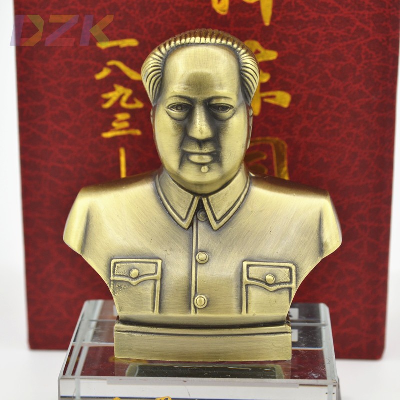 韶山厂家毛爷爷青铜水晶摆饰 主席青色水晶礼品汽车摆件工艺品m1