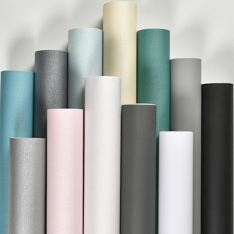 墙纸自粘10米纯色防水翻新即时贴