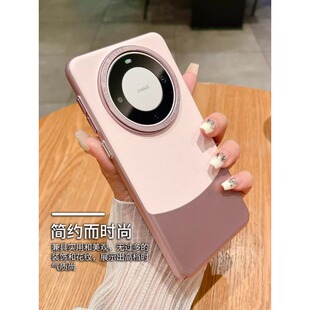 适用华为mate60pro手机壳新款mate60pro+十高级感小众mate50pro镜头全包40高档皮质mate60防摔女素皮mt30外壳