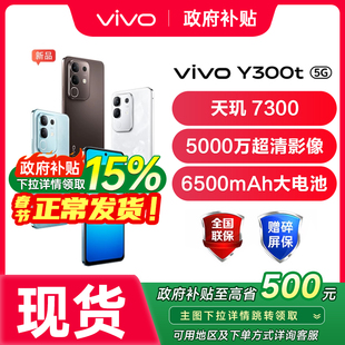 【政府补贴至高15%】vivo y300t 新品上市 5G轻薄大内存手机vivo手机官方旗舰店 vivoy300t y300 y300pro+