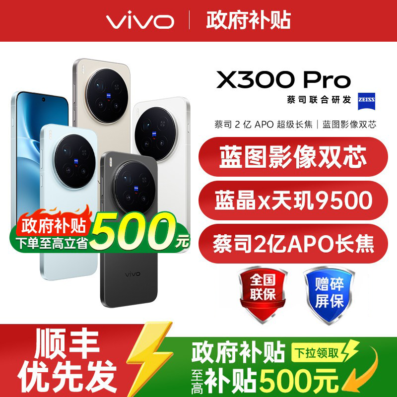 【支持家电数码券/国家补贴至高立省500】vivo X300 P