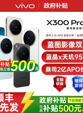 【国家补贴至高立省500】vivo X300 Pro 新品大电池大容量天玑旗舰芯片vivo旗舰拍照手机