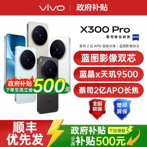 【国家补贴至高立省500】vivo X300 Pro 新品大电池大容量天玑旗舰芯片vivo旗舰拍照手机