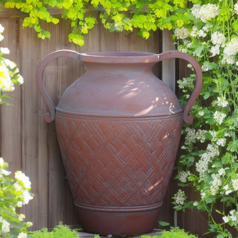 复古田园仿陶罐大花盆花园庭院