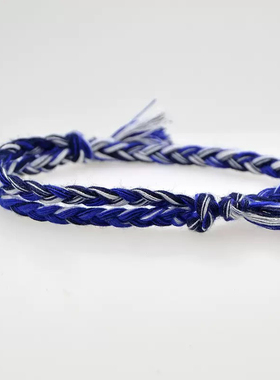 极超细编织手绳日式手链同款男女手工编织手环棉绳民族风闺蜜一对