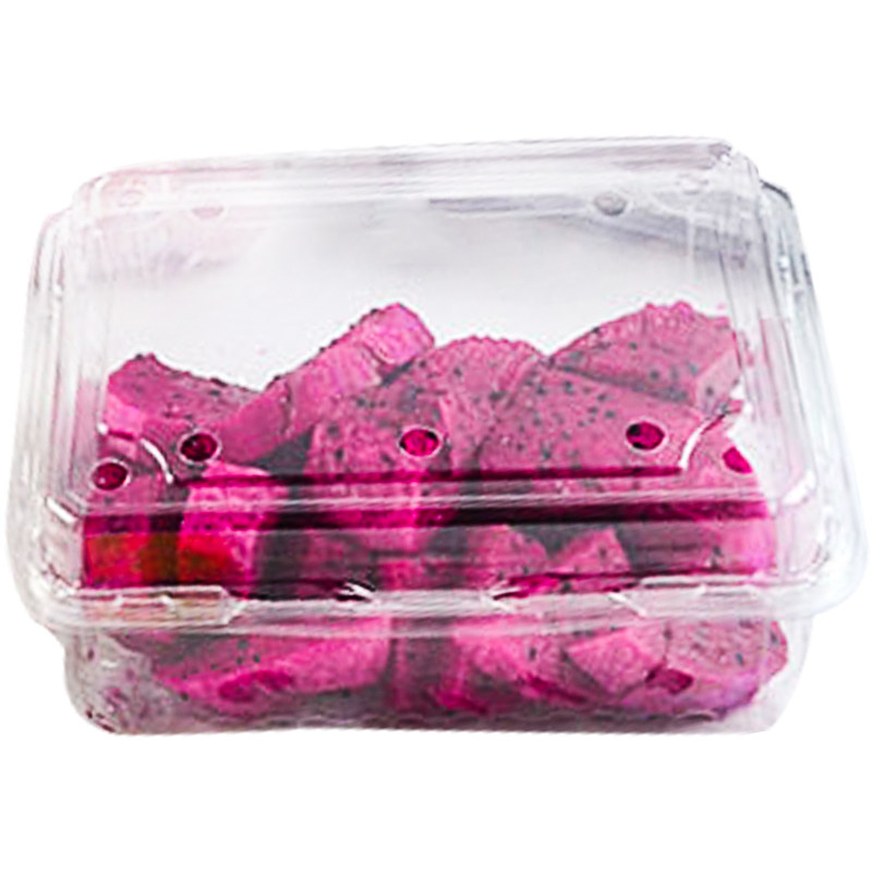 泽求一次性水果盒子透明有盖创意草莓包装盒长方形打孔鲜切打包盒