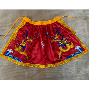 新款 刺绣佛像小披风神像披袍双龙袍财神袍关公披风刺绣神袍15cm25