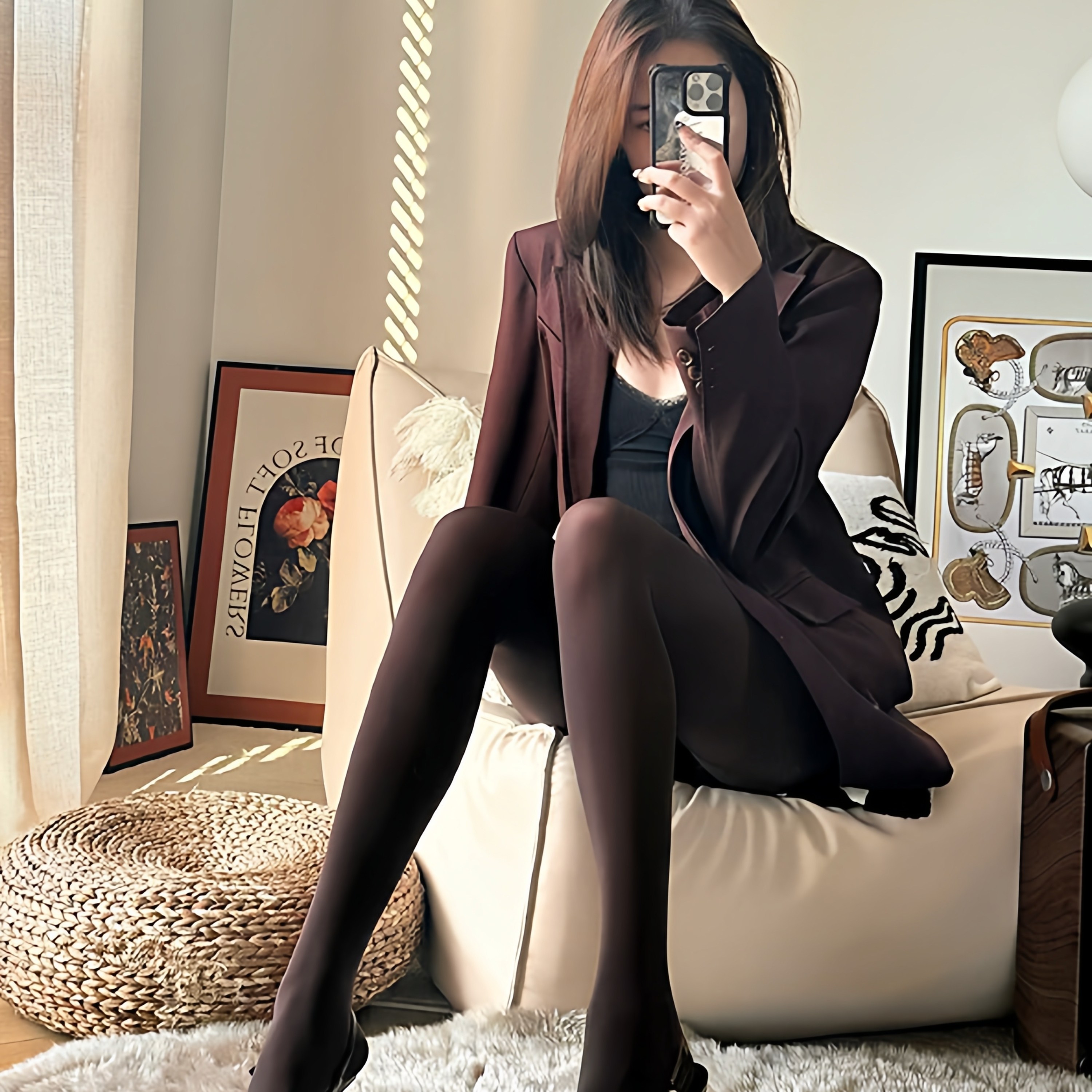 咖色美拉德风高智感轻奢天鹅绒秋冬通勤显瘦过膝连裤袜秋冬款打底,女士内衣/男士内衣/家居服,连裤袜/打底袜,淘宝优惠券,粉丝福利购,淘宝优惠卷