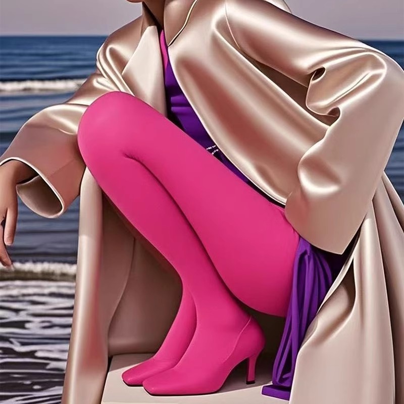 多巴胺穿搭80D天鹅绒连裤袜