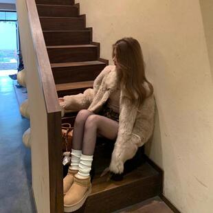 波点丝袜女加绒加厚波点黑丝袜高透双层光腿神器小圆点连裤袜