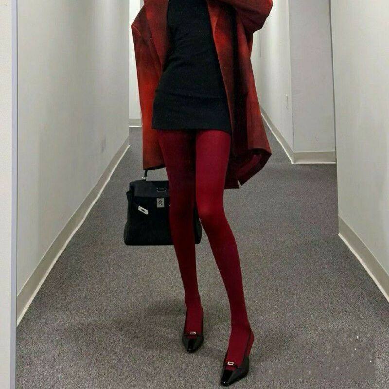 大红色丝袜女本命年红丝袜性感防勾丝天鹅绒连裤袜结婚新娘纯欲风,女士内衣/男士内衣/家居服,连裤袜/打底袜,淘宝优惠券,粉丝福利购,淘宝优惠卷