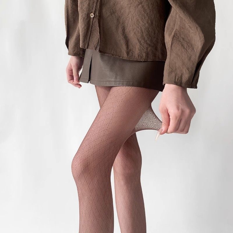 辣妹又时尚！咖色菱形格暗纹网眼美腿打底裤日系复古酷酷穿搭黑丝,女士内衣/男士内衣/家居服,连裤袜/打底袜,淘宝优惠券,粉丝福利购,淘宝优惠卷