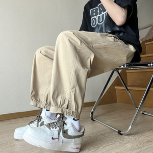1015-2-货号WK403-P45夏季宽松百搭休闲裤男(控68）图片