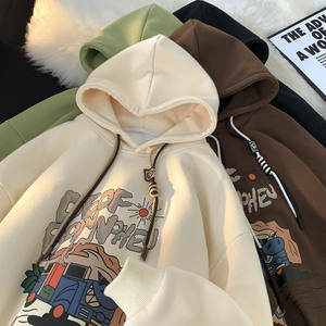 1014-WY638美式字母印花连帽卫衣男秋冬新款2023-P68-有版权图片