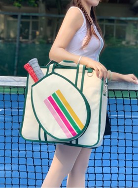 Sports Tennis Bag Large Capacity Portable Oxford Cloth Badm