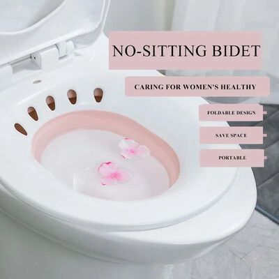 Folding Toilet Sitz Cleaning Soaking Bathtub Pregnant Hemorr