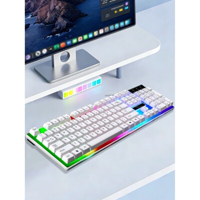 G21 Wired USB Illuminated Gaming Keyboard, Mechanical Feelin